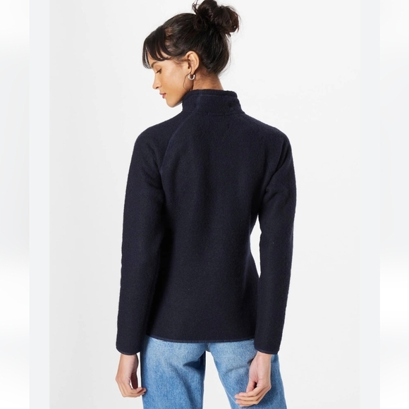 Smartwool Women's Hudson Trail Full Zip Fleece In Navy Blue Size Large - Picture 3 of 12